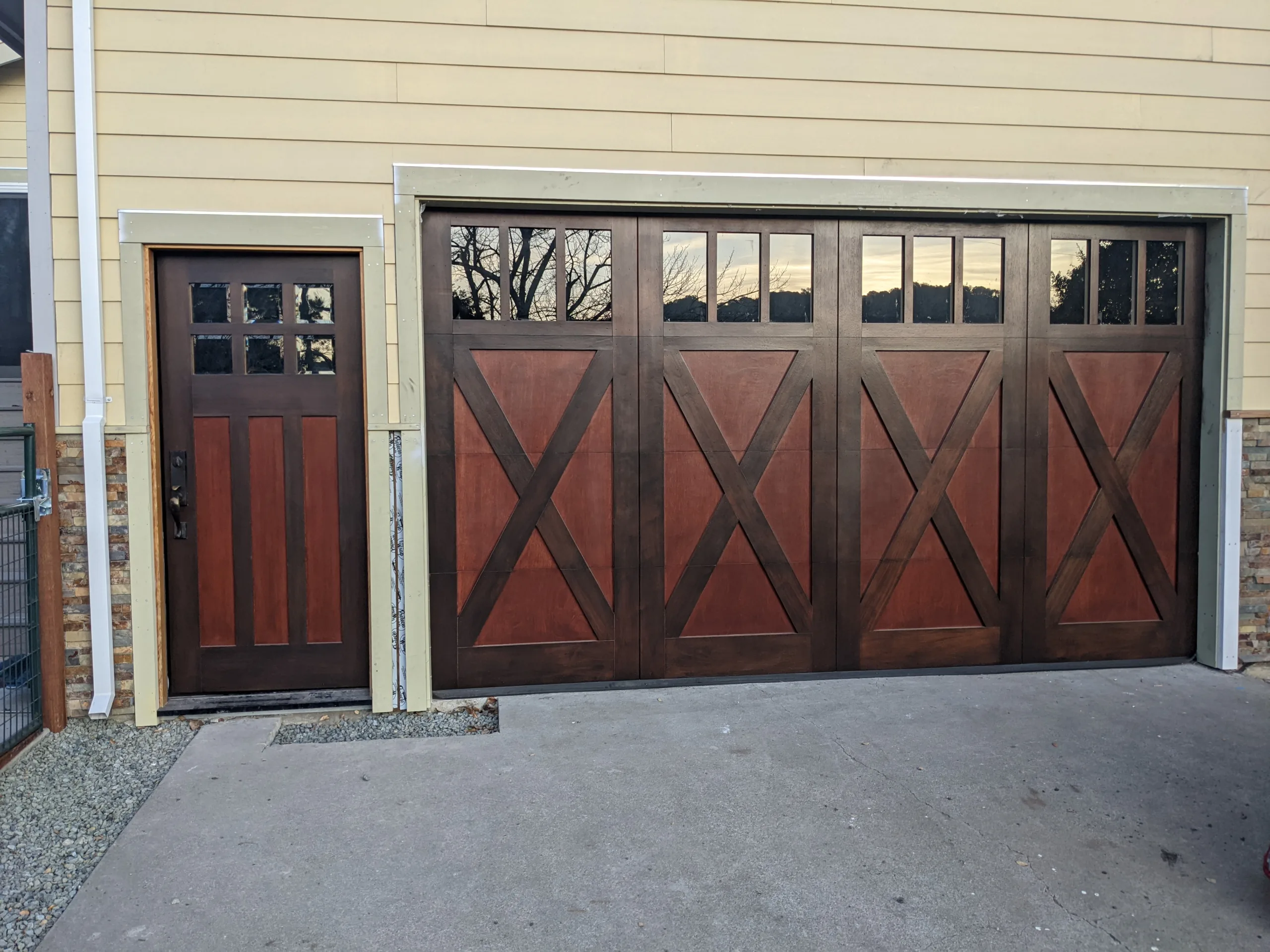 CustomBarnStyleWoodGarageDoor